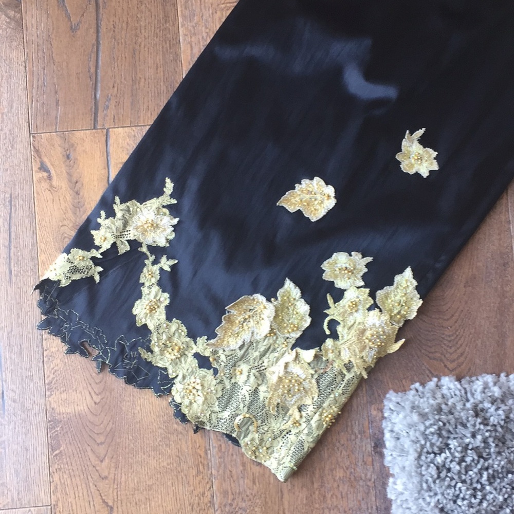 Mandalay Satin Beaded Dress - Picture 2 of 8